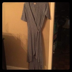 Long Cremieux wrap dress